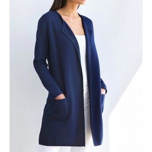 Double knit cardigan in Navy
